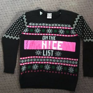 Naughty &/or Nice Ugly Christmas Sweater XL